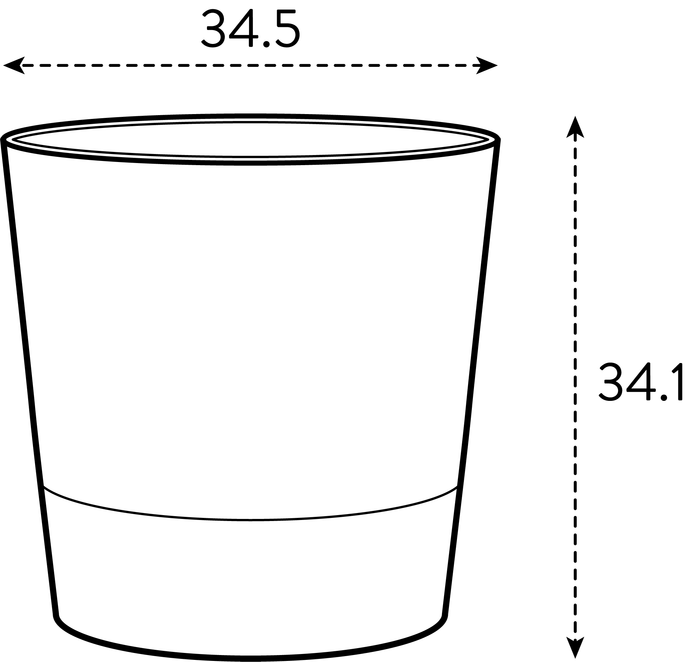 foss round 35cm mushroom beige